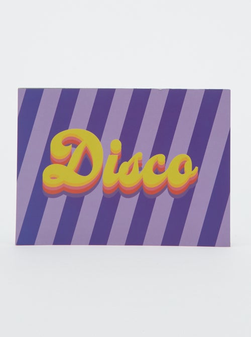 Poster 'Disco' 13 x 18 cm - Kiabi Home - Kiabi