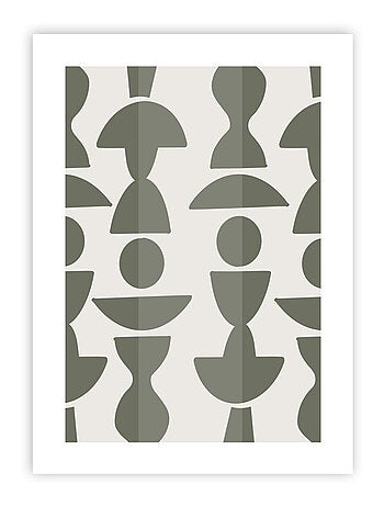 Poster 'LUNE LIGHT' abstract 50 x 70 cm glanzend, zonder lijst Future Home