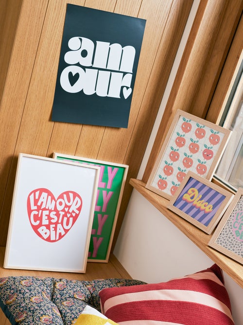 Poster met print 30 x 40 cm - Kiabi Home - Kiabi