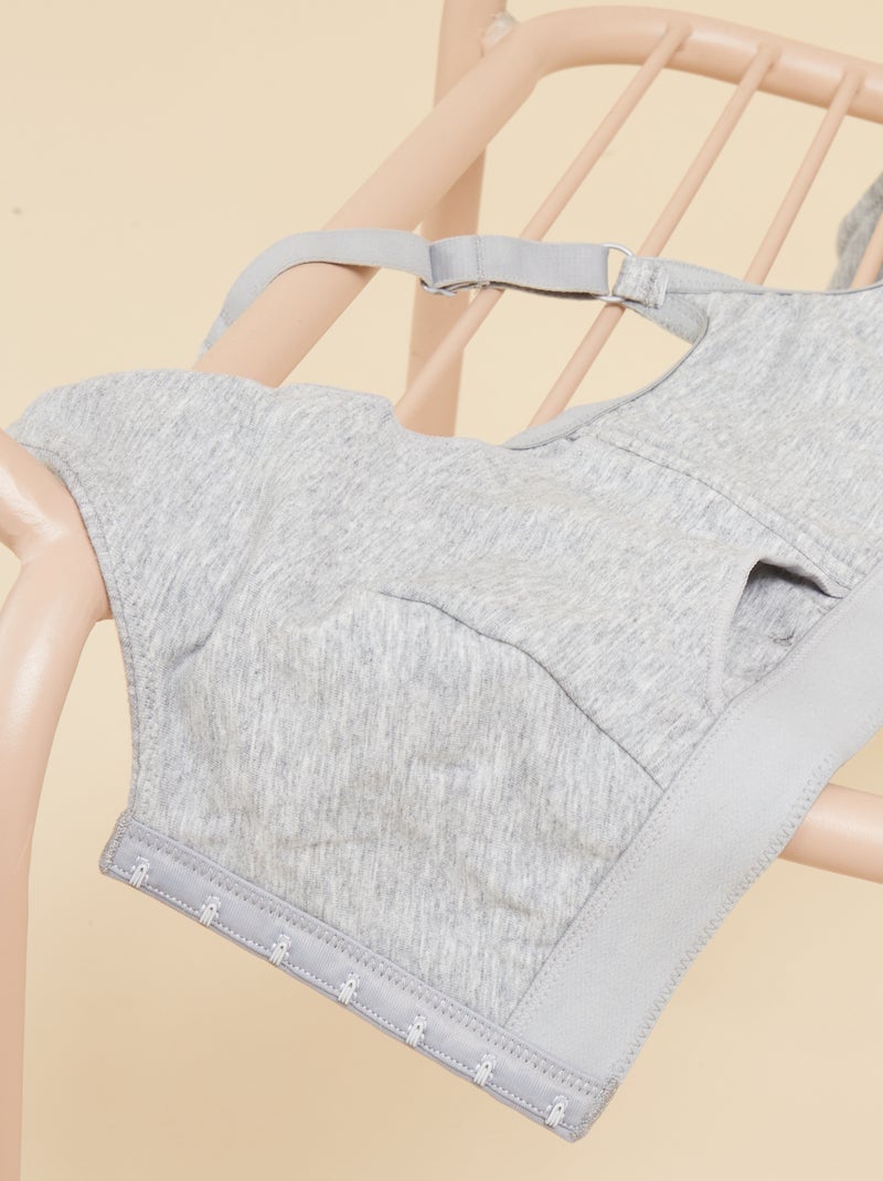 Postoperatieve beha - Roze Oktober GRIJS - Kiabi