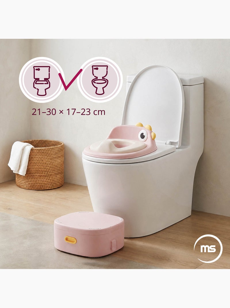 Pot évolutif 3 en 1 réducteur wc marchepied poussin rose moby-system Rose - Kiabi