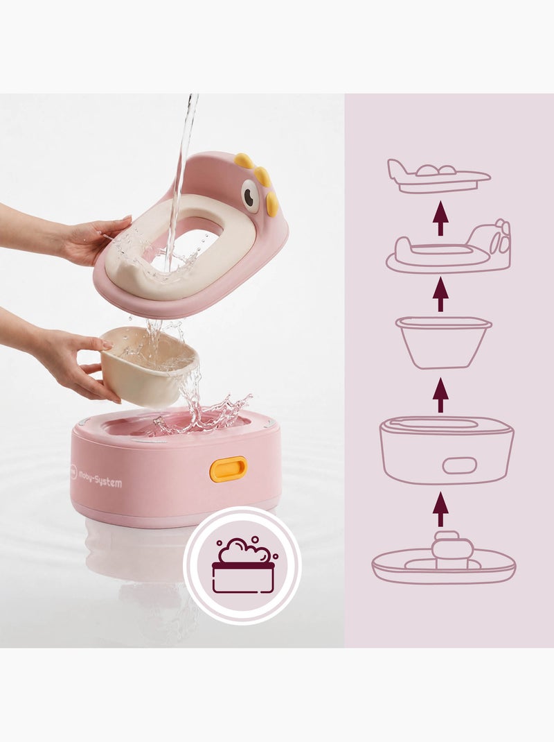 Pot évolutif 3 en 1 réducteur wc marchepied poussin rose moby-system Rose - Kiabi