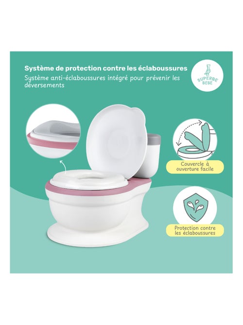 Pot réaliste pour apprentissage de la propreté - avec son | SUPERBE BEBE - Kiabi Pot réaliste pour apprentissage de la propreté - avec son | SUPERBE BEBE - Kiabi