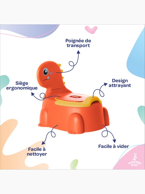 Pot toilette bébé - DINO | SUPERBE BEBE - Kiabi Pot toilette bébé - DINO | SUPERBE BEBE - Kiabi
