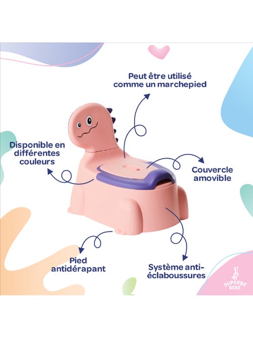 Pot toilette bébé - DINO | SUPERBE BEBE - Kiabi Pot toilette bébé - DINO | SUPERBE BEBE - Kiabi