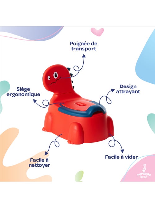 Pot toilette bébé - DINO | SUPERBE BEBE - Kiabi Pot toilette bébé - DINO | SUPERBE BEBE - Kiabi