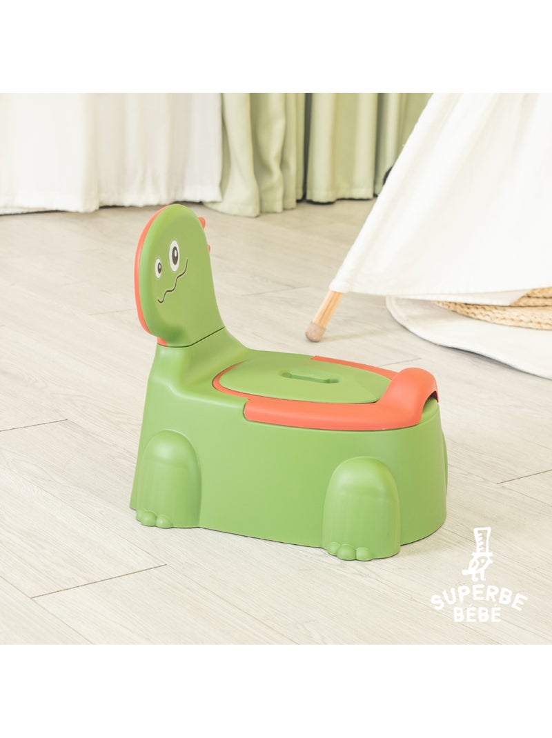 Pot toilette bébé - DINO | SUPERBE BEBE Vert/Orange - Kiabi