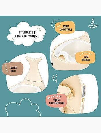 Pot toilette bébé - Whalinou | SUPERBE BEBE