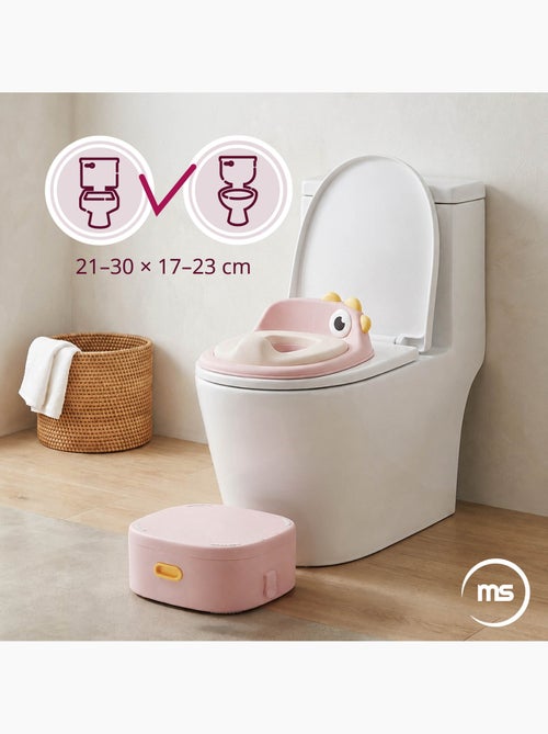 Potty chick roze 3-in-1 plassetje met wc-verkleiner en opstapje moby-system - Kiabi Potty chick roze 3-in-1 plassetje met wc-verkleiner en opstapje moby-system - Kiabi