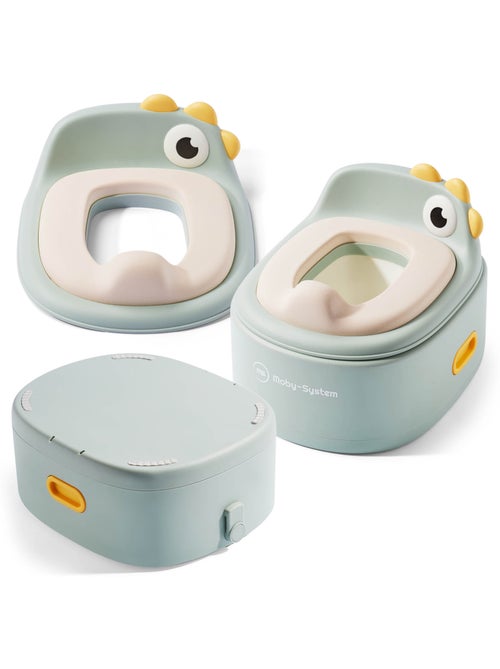 Potty chick salie 3-in-1 plassetje met wc-verkleiner en opstapje moby-system - Kiabi Potty chick salie 3-in-1 plassetje met wc-verkleiner en opstapje moby-system - Kiabi