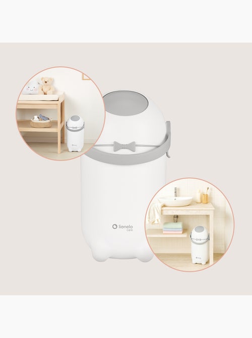 Poubelle à couches LIONELO Purebin - Hermétique - 10 L - Pour sacs universels - Kiabi Poubelle à couches LIONELO Purebin - Hermétique - 10 L - Pour sacs universels - Kiabi