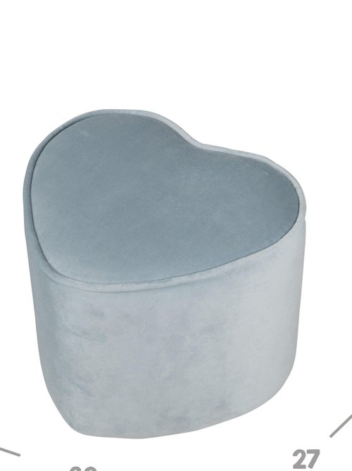 Pouf coeur en velours doux pour enfant - ROBA 'lil sofa' - Kiabi
