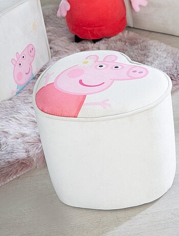 Pouf coeur en velours doux pour enfant 'Roba Peppa Pig'