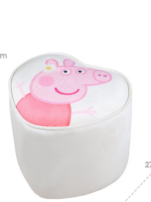 Pouf coeur en velours doux pour enfant 'roba peppa pig' - Kiabi Pouf coeur en velours doux pour enfant 'roba peppa pig' - Kiabi