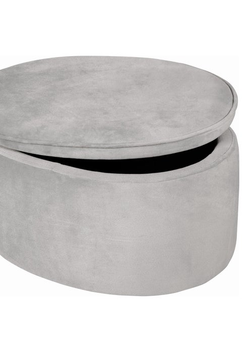 Pouf coffre ovale en velours - ROBA 'lil sofa' - Kiabi