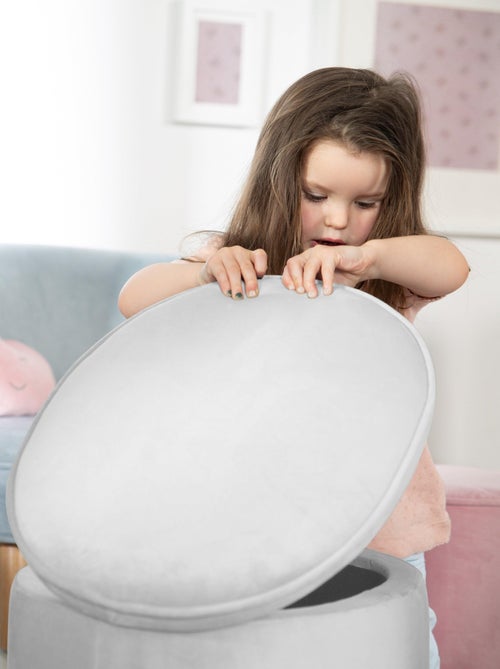 Pouf coffre ovale en velours - ROBA 'lil sofa' - Kiabi