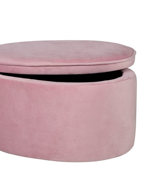 Pouf coffre ovale en velours - ROBA 'lil sofa' - Kiabi