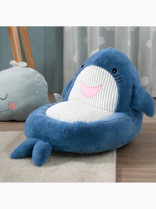 Pouf enfant en forme de requin - Kiabi
