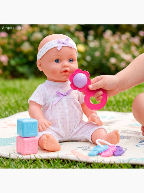 Poupée bébé de 32 cm avec accessoires + 24 mois colorbaby's - Kiabi