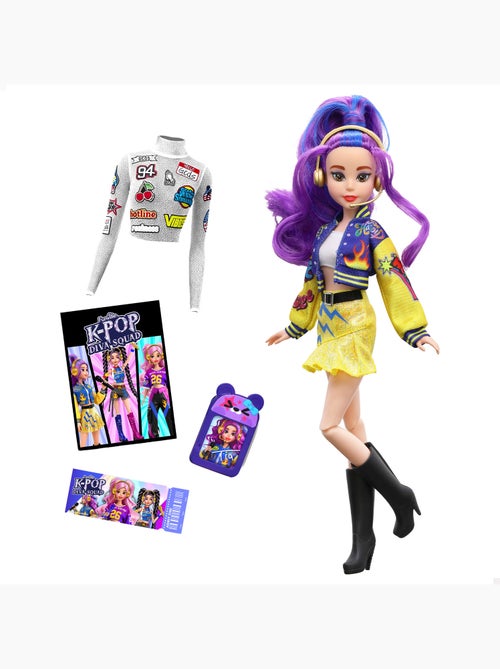 Poupée k-pop diva squad avec accessoires 30 cm + 3 ans - Kiabi