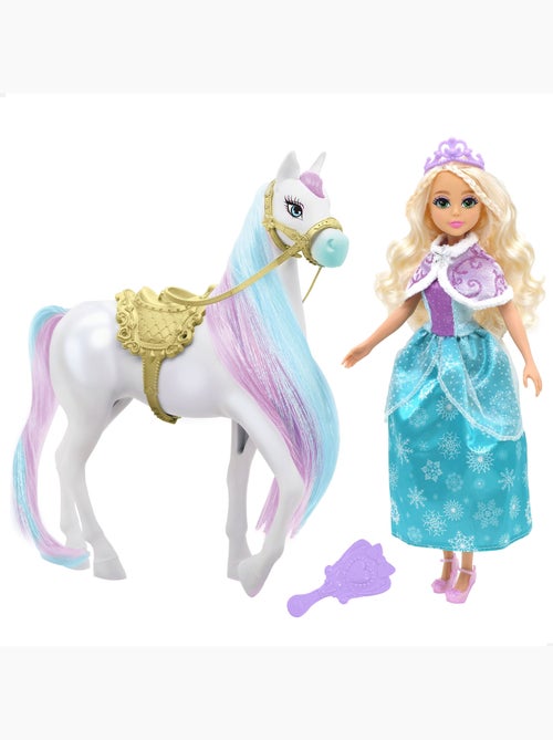 Poupée princesse avec cheval et accessoires +3 ans dreameez - Kiabi
