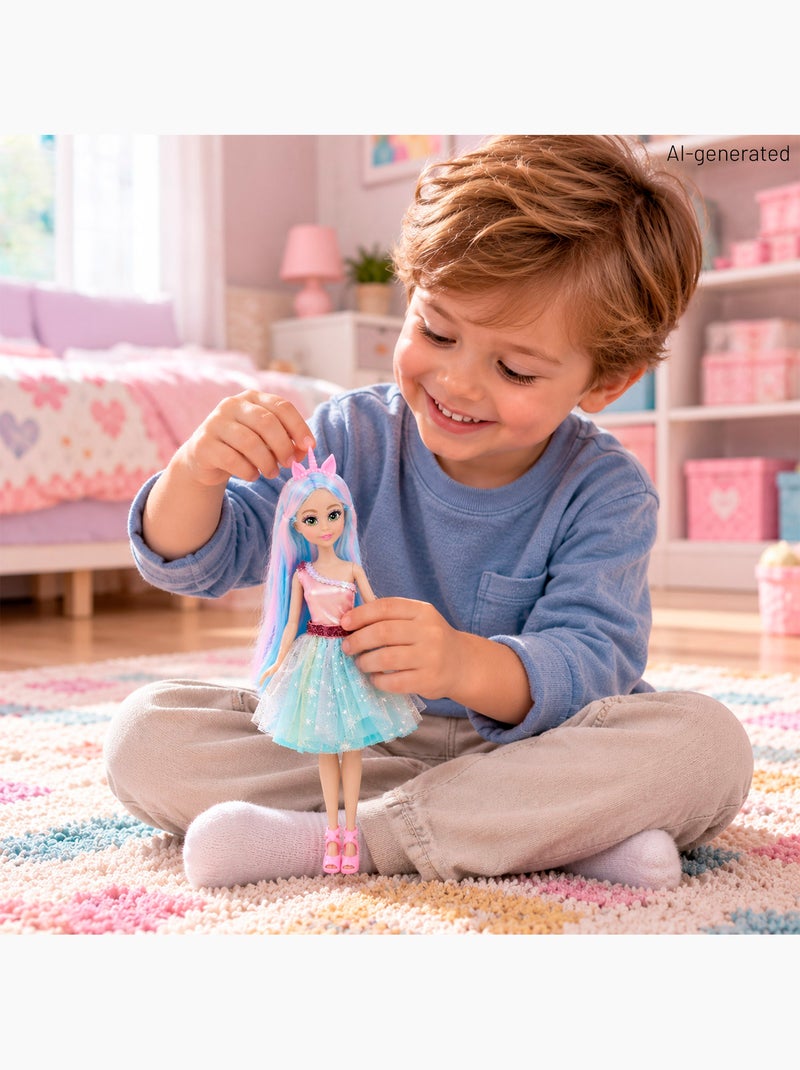 Poupée princesse licorne avec voiture +3 ans dreameez N/A - Kiabi