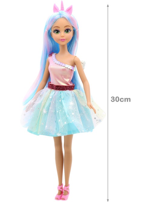 Poupée princesse licorne avec voiture +3 ans dreameez - Kiabi