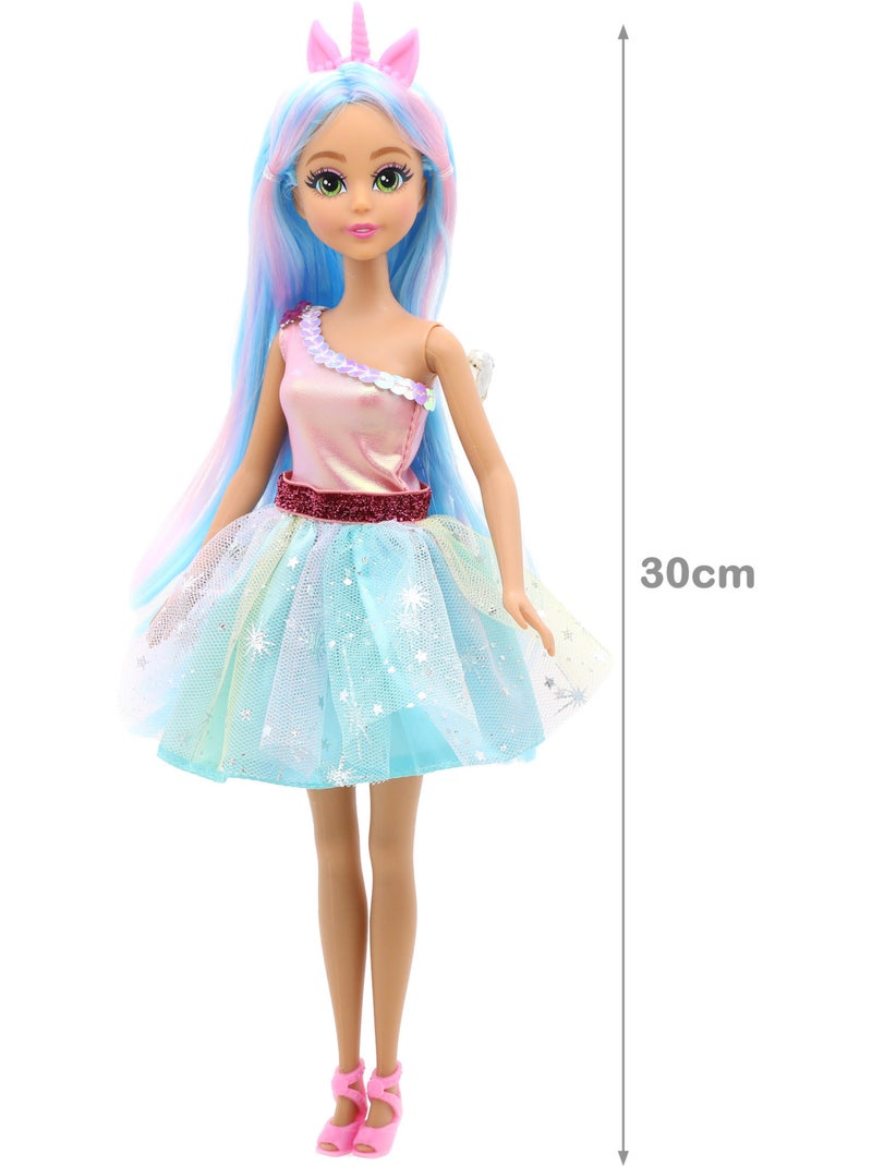 Poupée princesse licorne avec voiture +3 ans dreameez N/A - Kiabi