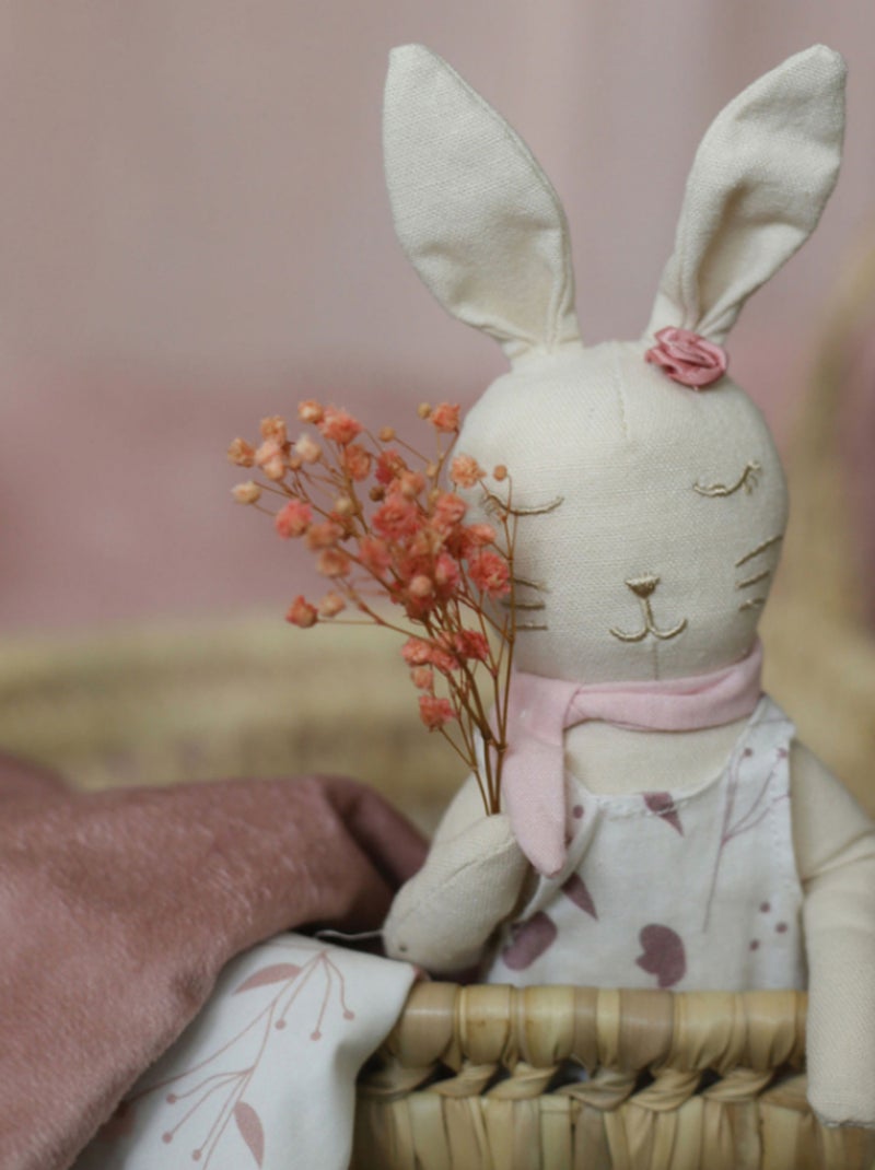 Poupée Souple Lapin Lili (25 Cm) Rose - Kiabi