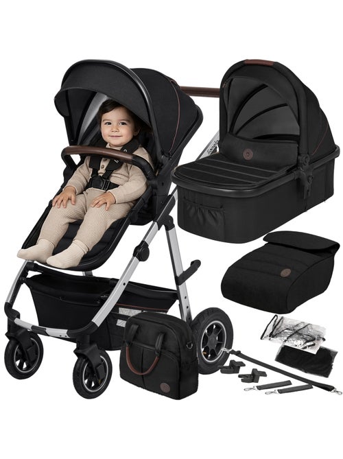 Poussette 2 en 1 LIONELO Amber - Pack poussette, Nacelle, Sac et Accessoires - Jusqu'à 22kg - Kiabi Poussette 2 en 1 LIONELO Amber - Pack poussette, Nacelle, Sac et Accessoires - Jusqu'à 22kg - Kiabi
