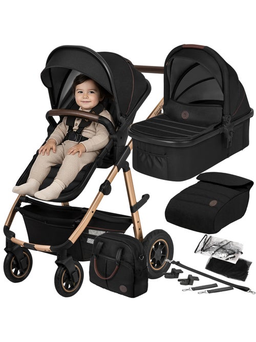 Poussette 2 en 1 LIONELO Amber - Pack poussette, Nacelle, Sac et Accessoires - Jusqu'à 22kg - Kiabi Poussette 2 en 1 LIONELO Amber - Pack poussette, Nacelle, Sac et Accessoires - Jusqu'à 22kg - Kiabi