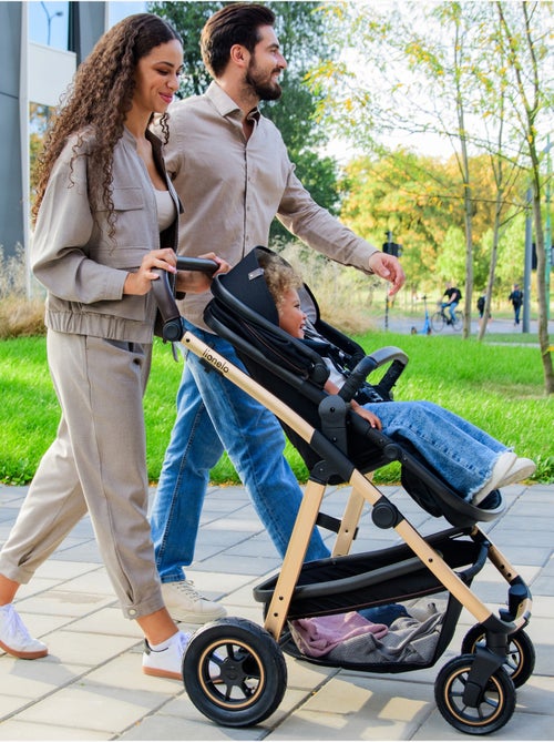 Poussette 2 en 1 LIONELO Amber - Pack poussette, Nacelle, Sac et Accessoires - Jusqu'à 22kg - Kiabi Poussette 2 en 1 LIONELO Amber - Pack poussette, Nacelle, Sac et Accessoires - Jusqu'à 22kg - Kiabi