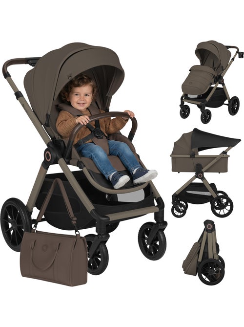 Poussette 2en1 LIONELO Layla - Pack poussette, Nacelle et Accessoires - Jusqu'à 22kg - Kiabi Poussette 2en1 LIONELO Layla - Pack poussette, Nacelle et Accessoires - Jusqu'à 22kg - Kiabi