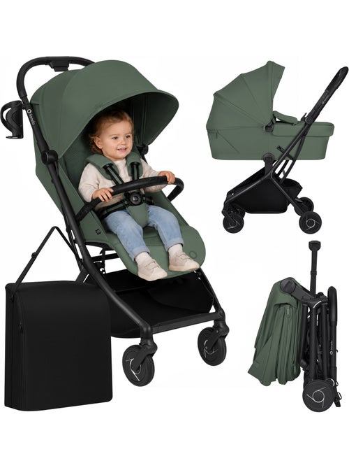 Poussette 2en1 LIONELO Sia - Ultra légère - Pack compacte - Nacelle - Habillage pluie - Moustiquaire - Kiabi Poussette 2en1 LIONELO Sia - Ultra légère - Pack compacte - Nacelle - Habillage pluie - Moustiquaire - Kiabi