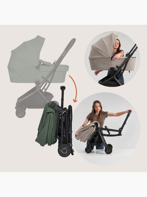 Poussette 2en1 LIONELO Sia - Ultra légère - Pack compacte - Nacelle - Habillage pluie - Moustiquaire - Kiabi Poussette 2en1 LIONELO Sia - Ultra légère - Pack compacte - Nacelle - Habillage pluie - Moustiquaire - Kiabi