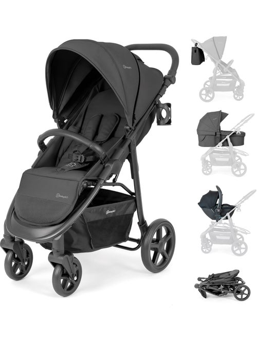 Poussette 3 en 1 avec siège auto, nacelle et siège sport Evolution – babyGO - Kiabi