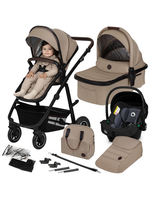 Poussette 3en1 LIONELO Amber - 0-22kg - Pack poussette, Nacelle, Cosi, Sac et accessoires - Kiabi Poussette 3en1 LIONELO Amber - 0-22kg - Pack poussette, Nacelle, Cosi, Sac et accessoires - Kiabi
