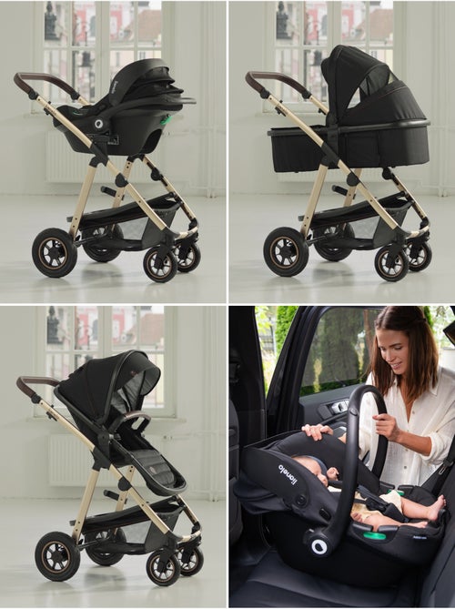 Poussette 3en1 LIONELO Amber - 0-22kg - Pack poussette, Nacelle, Cosi, Sac et accessoires - Kiabi Poussette 3en1 LIONELO Amber - 0-22kg - Pack poussette, Nacelle, Cosi, Sac et accessoires - Kiabi