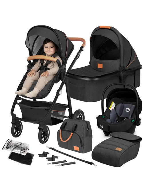 Poussette 3en1 LIONELO Amber - 0-22kg - Pack poussette, Nacelle, Cosi, Sac et accessoires - Kiabi