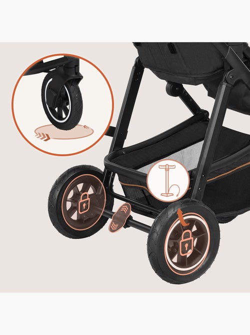 Poussette 3en1 LIONELO Amber - 0-22kg - Pack poussette, Nacelle, Cosi, Sac et accessoires - Kiabi