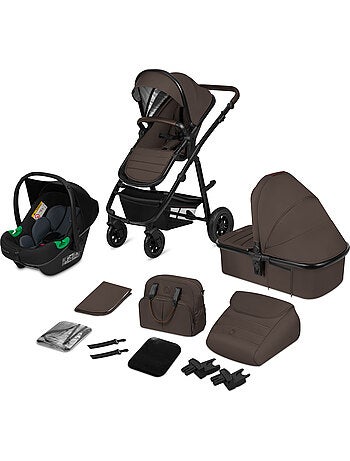 Poussette 3en1 lionelo amber - 0-22kg - pack poussette, nacelle, cosi, sac et accessoires