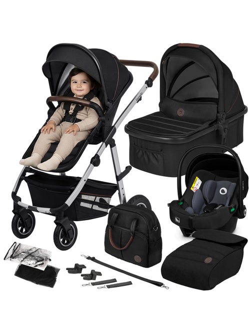 Poussette 3en1 LIONELO Amber - 0-22kg - Pack poussette, Nacelle, Cosi, Sac et accessoires - Kiabi