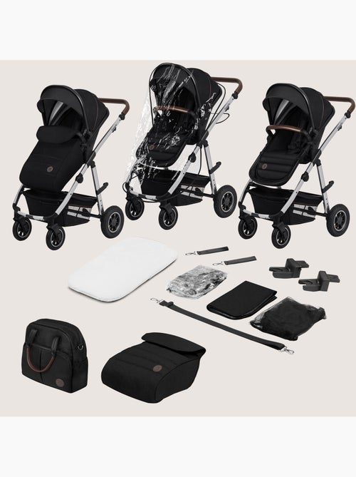 Poussette 3en1 LIONELO Amber - 0-22kg - Pack poussette, Nacelle, Cosi, Sac et accessoires - Kiabi