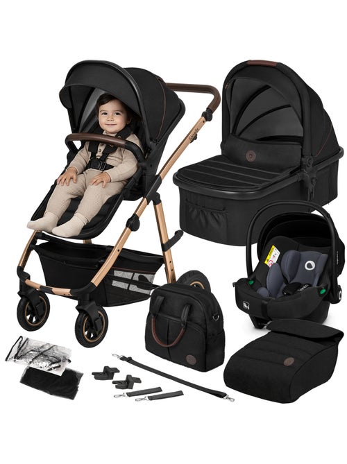 Poussette 3en1 LIONELO Amber - 0-22kg - Pack poussette, Nacelle, Cosi, Sac et accessoires - Kiabi