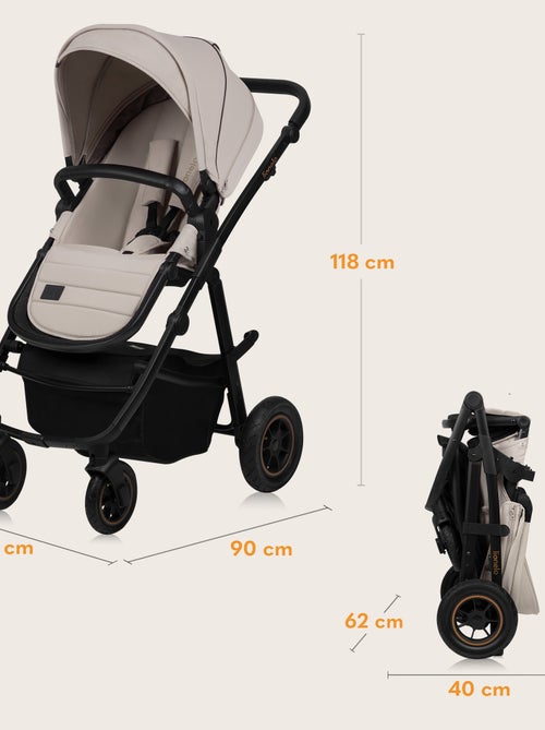 Poussette 3en1 LIONELO Amber Plus - Pack poussette, Nacelle, Siege auto, Sac et Accessoires - Kiabi Poussette 3en1 LIONELO Amber Plus - Pack poussette, Nacelle, Siege auto, Sac et Accessoires - Kiabi