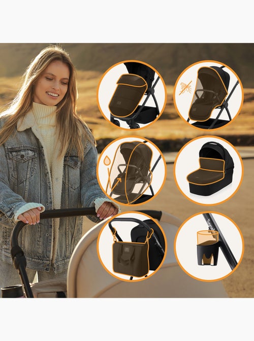 Poussette 3en1 LIONELO Meril - Pack poussette, Nacelle, Cosi, Sac et accessoires - Kiabi Poussette 3en1 LIONELO Meril - Pack poussette, Nacelle, Cosi, Sac et accessoires - Kiabi