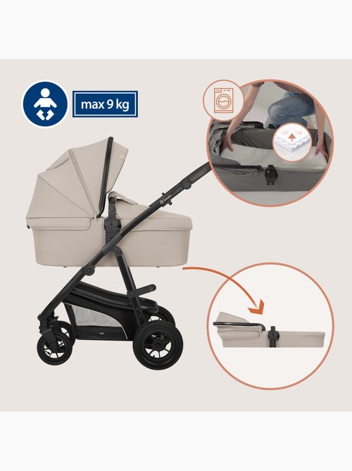 Poussette 4en1 LIONELO Bianka - Poussette + Nacelle + Siège-auto + Base ISOFIX 180° - Kiabi Poussette 4en1 LIONELO Bianka - Poussette + Nacelle + Siège-auto + Base ISOFIX 180° - Kiabi
