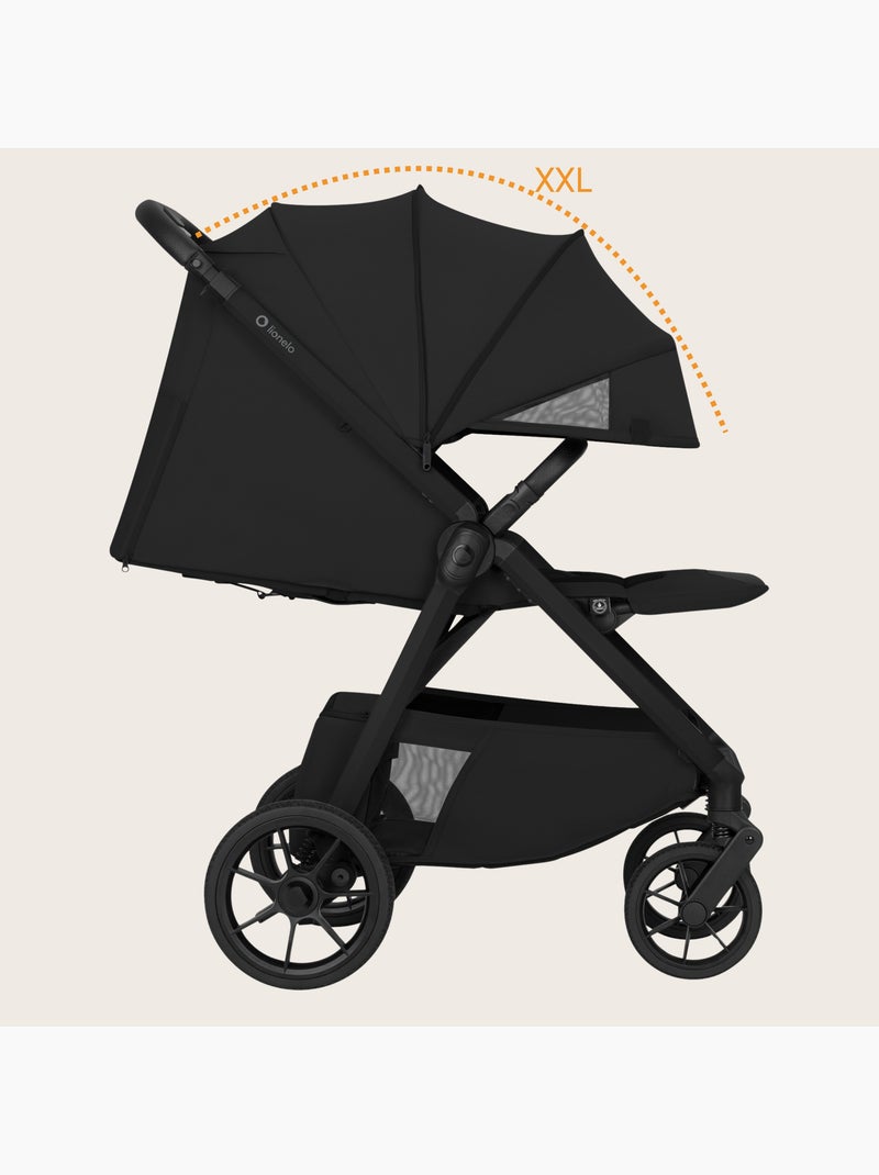 Poussette canne compacte lionelo bett- légère & pliable - légère & pliable - jusqu'à 22 kg Noir - Kiabi