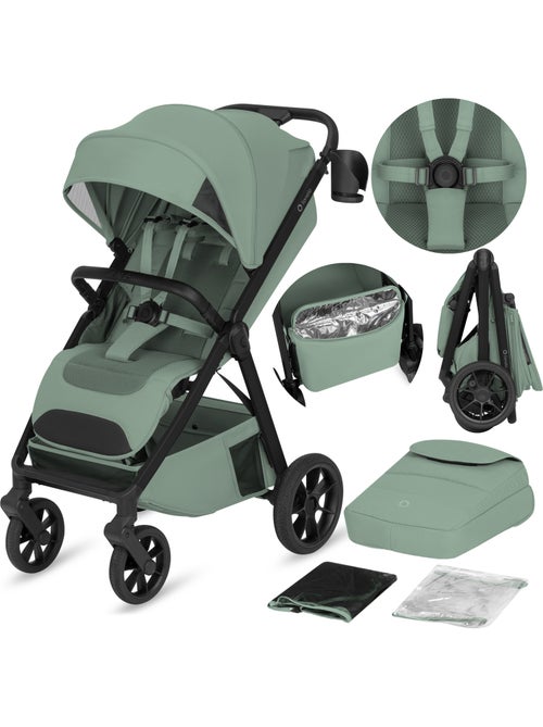 Poussette canne compacte lionelo bett- légère & pliable - légère & pliable - jusqu'à 22 kg - Kiabi Poussette canne compacte lionelo bett- légère & pliable - légère & pliable - jusqu'à 22 kg - Kiabi