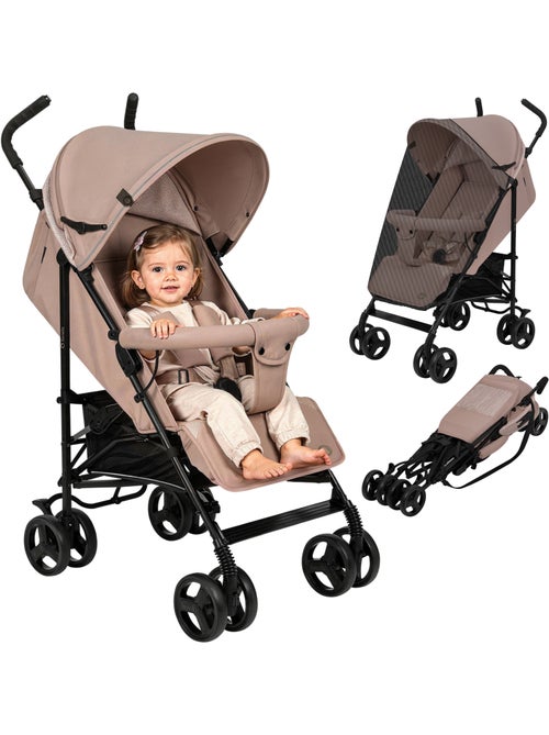 Poussette canne compacte LIONELO Elia - Légère - 6-36 mois - Moustiquaire incluse - Kiabi Poussette canne compacte LIONELO Elia - Légère - 6-36 mois - Moustiquaire incluse - Kiabi